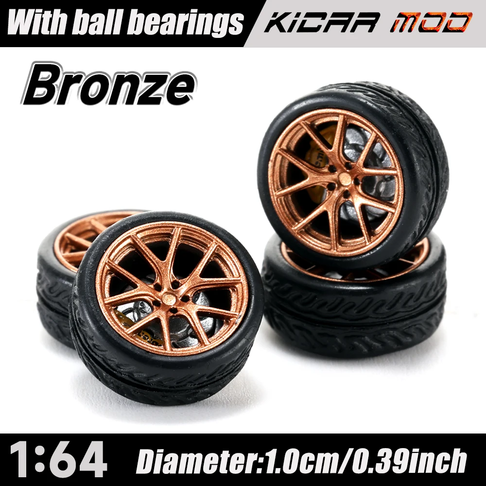 

1:64 модель автомобиля, ступица колеса MF-A, подшипник колеса, шелковистый, гладкий, диаметр 10 мм, подходит для модификации модели автомобиля 1/64