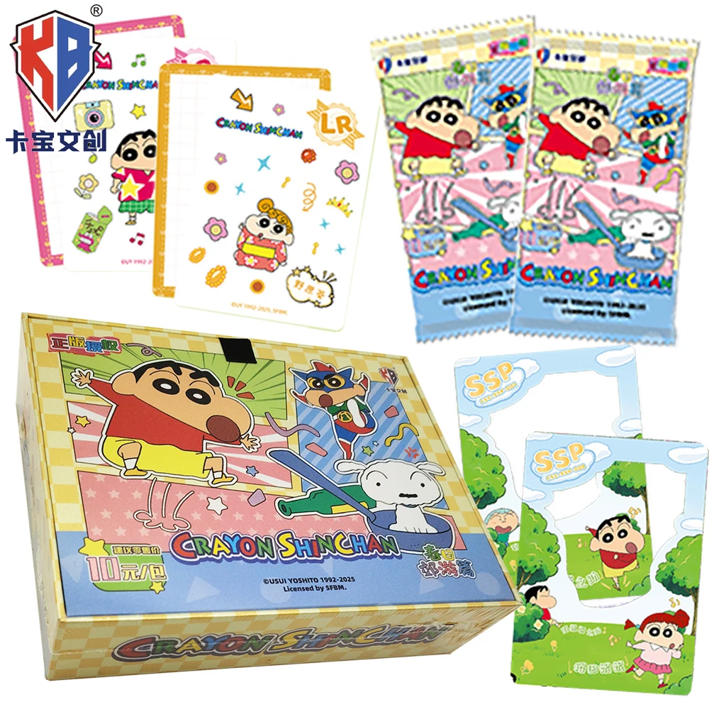 

Genuine Kabao Crayon Shin Chan Japanese Funny Anime High-quality Character Card Children Cherish Fun Anime Peripheral Card Gift