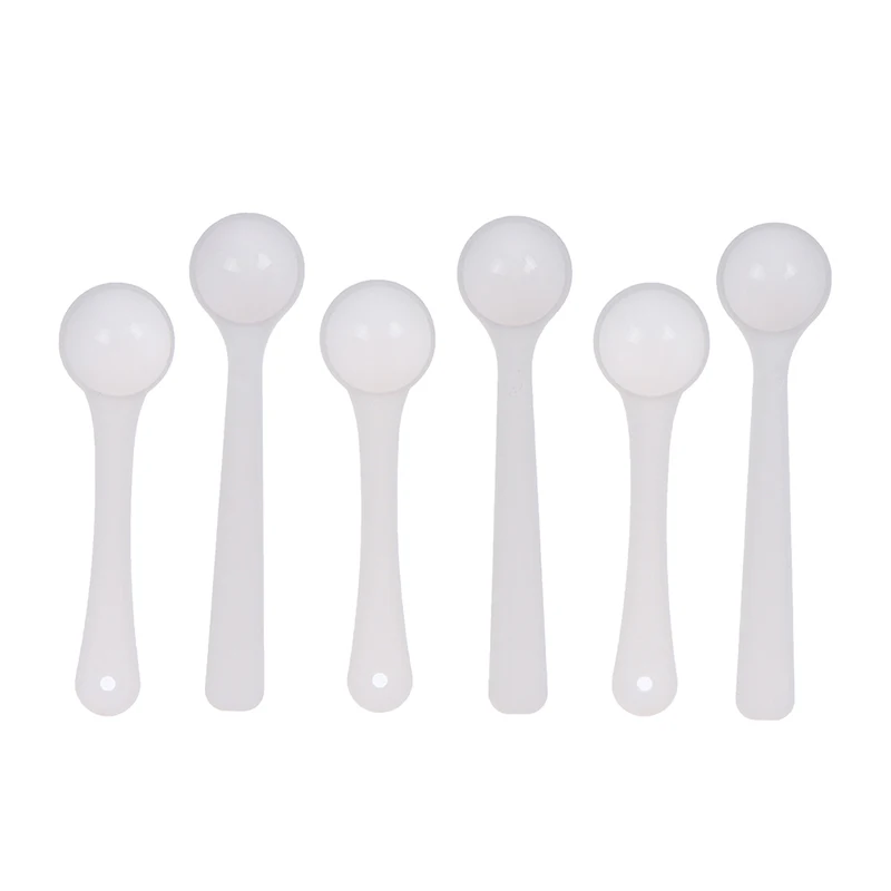 20PCS/lot 1g Measuring Spoon Professional Plastic Scoops/Spoons For Food/Milk/Washing Powder/Medcine White