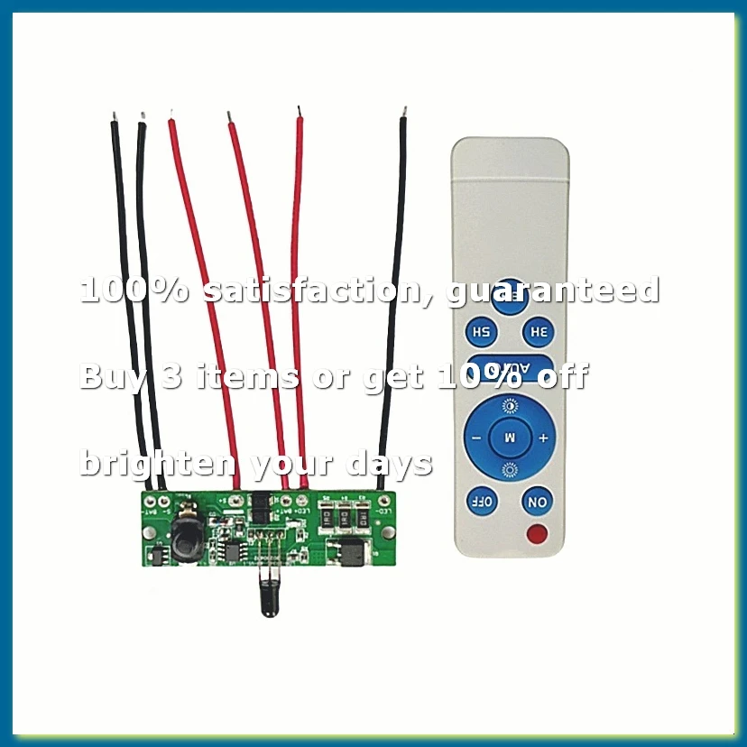 3.2V 3.7V Solar Street Light Control Panel Circuit Board with Remote Control Solar Street Light Driver Board