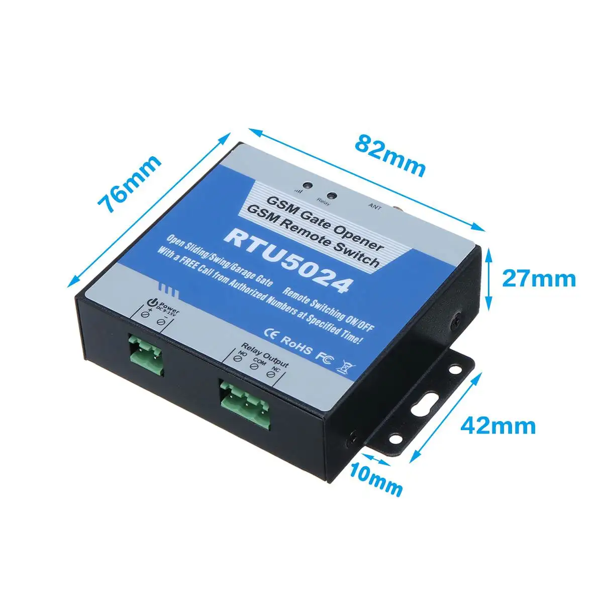 RTU5024 Gsm Control Module Switch Automation For Garage Door Access Long Antenna Free Call 850/900/1800/1900MHz Door Opener