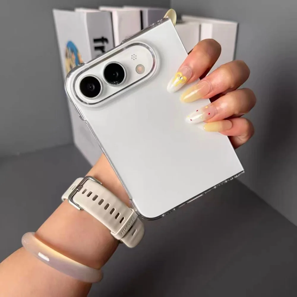 Original Transparente Handyhülle für Apple iPhone 18 Fold Ultra Classic Nicht Vergilbend Acryl Stoßfeste Rückseite Einfache Abdeckung Fundas