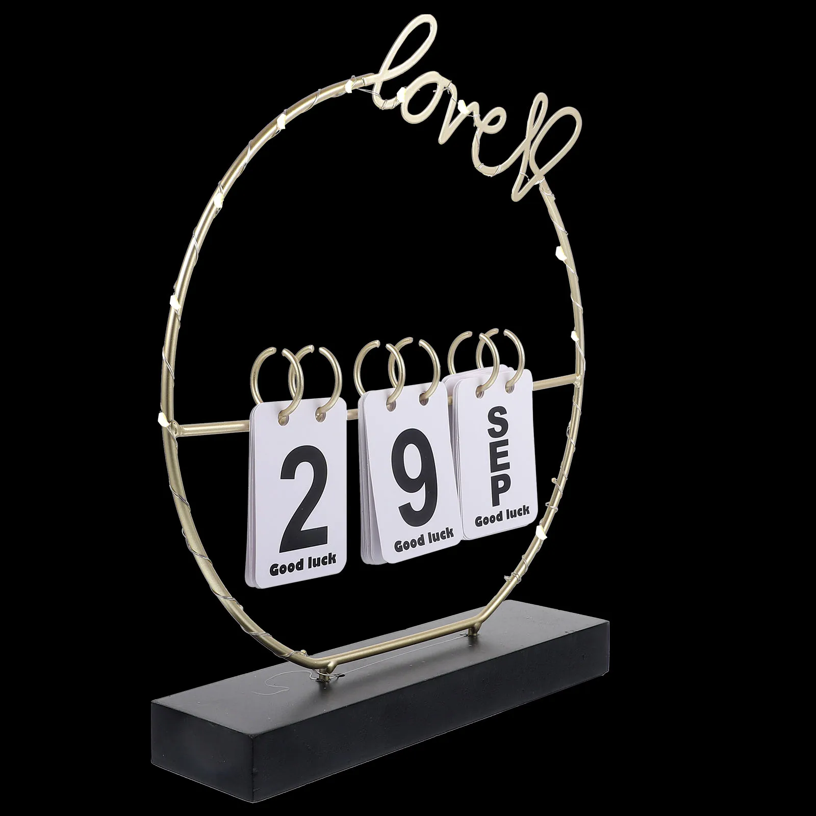 

Heart Shape Flip Calendar Home Decor Wooden Perpetual Standing Office Accessories Desk Calendar Standing Flip Farmhouse Desk