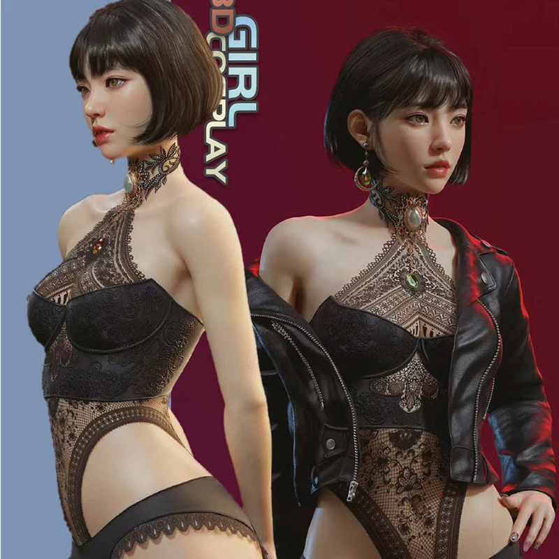 

Design Lace Girl 3D Doujin Cosplay Costume Woman Men Halloween Roleplay Jumpsuits Sexy Cosplay Original Cosplay Prop