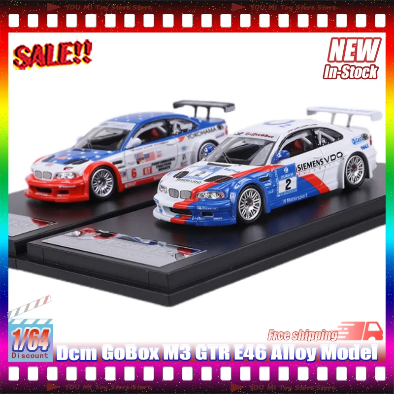 New In Stock 1:64 Dcm M3 Gtr E46 Need For Speed Simulation Alloy Miniature Die-Casting Car Model Customized Collectible Toy Gift