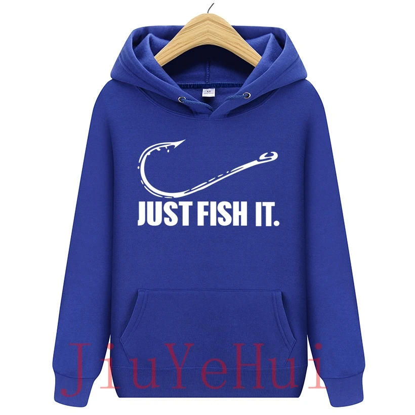 Funny Love Fishing Hoodies Men Just Fish It Funny Spring Autumn Casual Hoodies Sweatshirts Men\'s Top Hoodie Sweatshirt Male