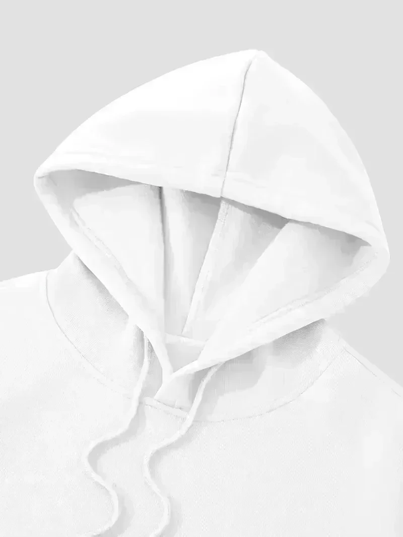 Autumn and Winter Men's Cotton Cartoon Printed Hoodie Fashion Large Street Long Sleeve Casual Breathable Hoodie