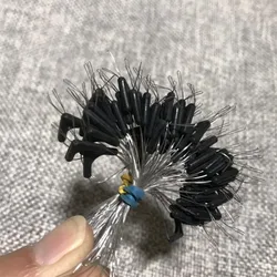 50Pcs Dubbele Haak Schakelaar Apparaat Vislijn Ruimte Splitsing Acht Soort Ruimte Bean Line Swivel Koppelverkoop Tool Vissen Apparatuur