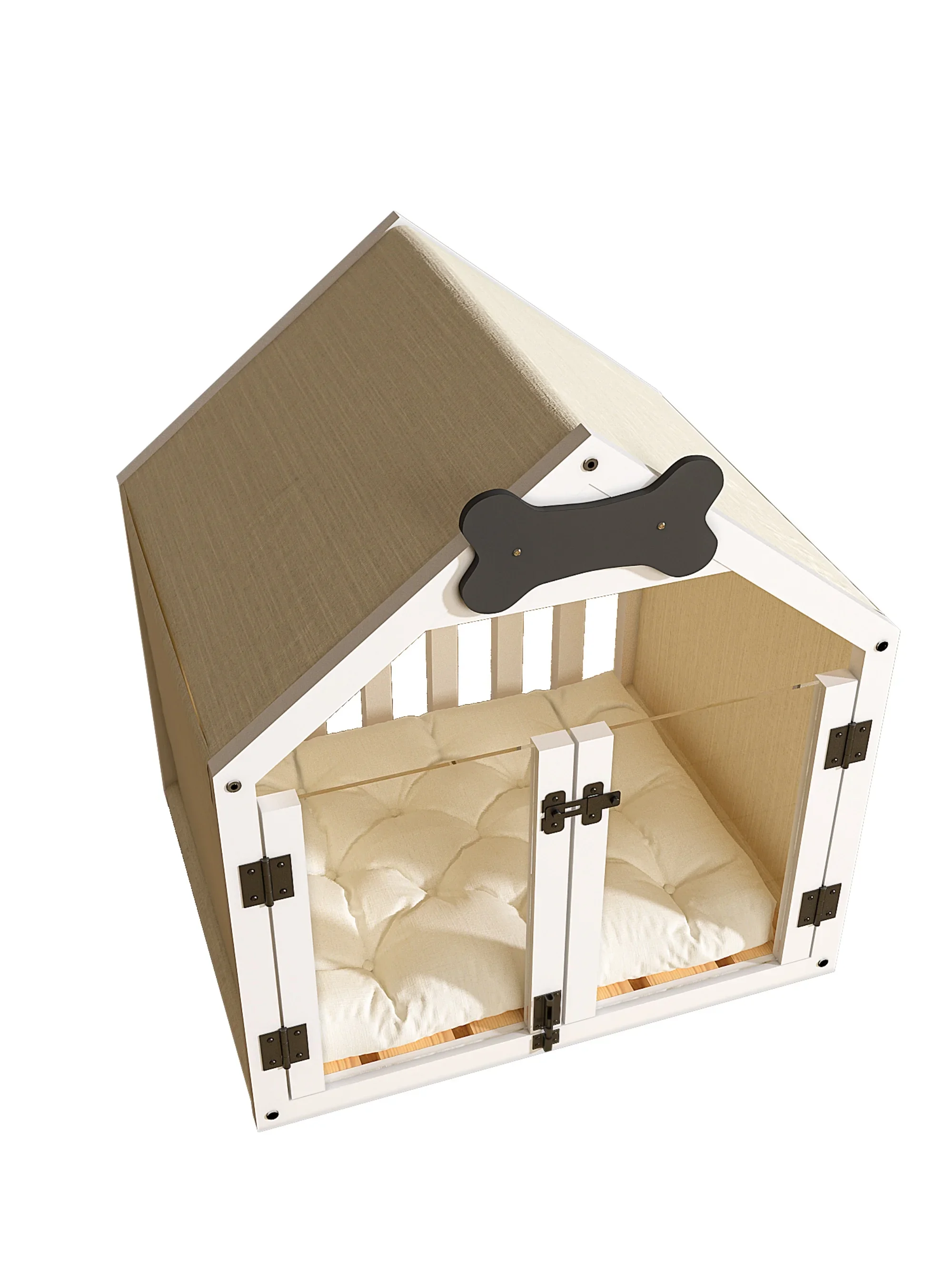 

Solid wood kennel cage house indoor dog house small and medium-sized dogs universal all seasons detachable and washable