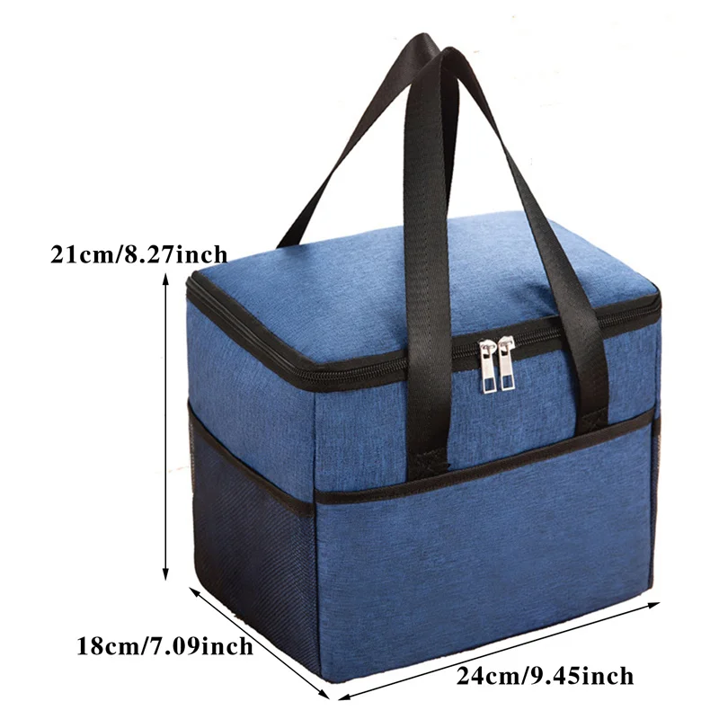 1PC Borsa termica Lunchbox Tote Bento con pranzo Foglio di alluminio addensato Borsa da pranzo impermeabile Borsa da pranzo per studenti da lavoro