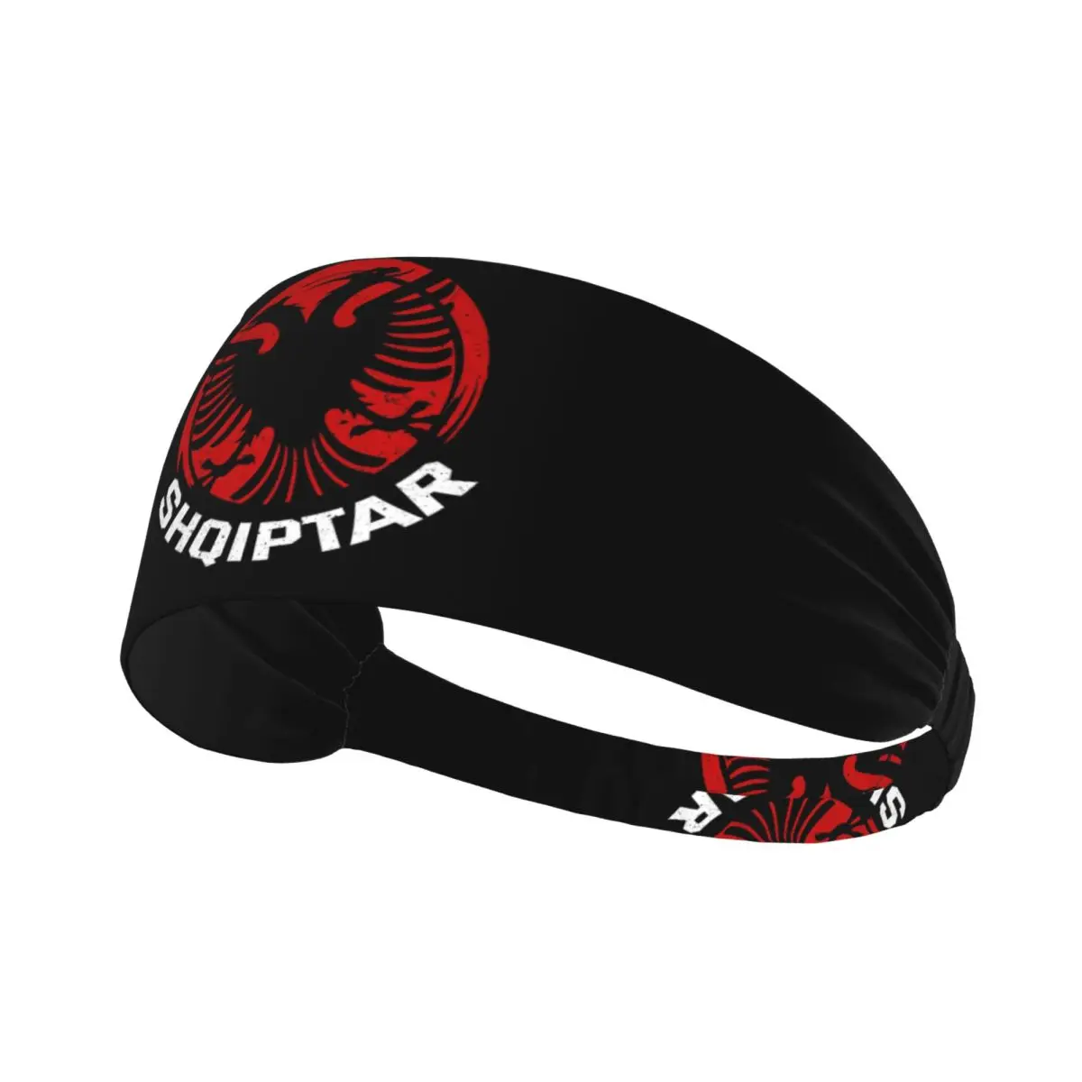 

Изготовленная на заказ ретро повязка с флагом Албании для мужчин и женщин, впитывающая влагу, спортивная повязка на повязку для тренажерного зала, йоги, бега