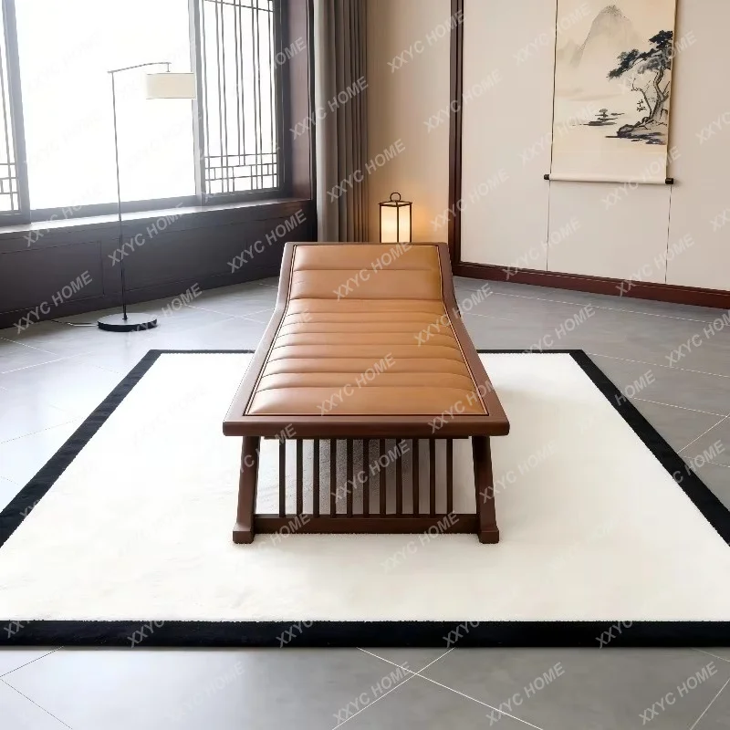 XX Song-style aesthetics black walnut ash wood concubine chair tatami hotel homestay high-end custom leisure lounge chair