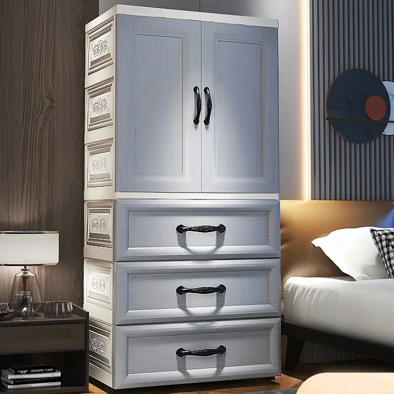 2024new high-quality Child European Simple wardrobes Baby Large capacity storage multifunctional home bedroom furniture armoire