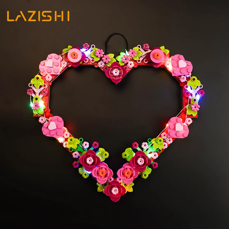 Lazishi LED light 40638 set is suitable for Heart Orange building blocks (only including lighting accessories)