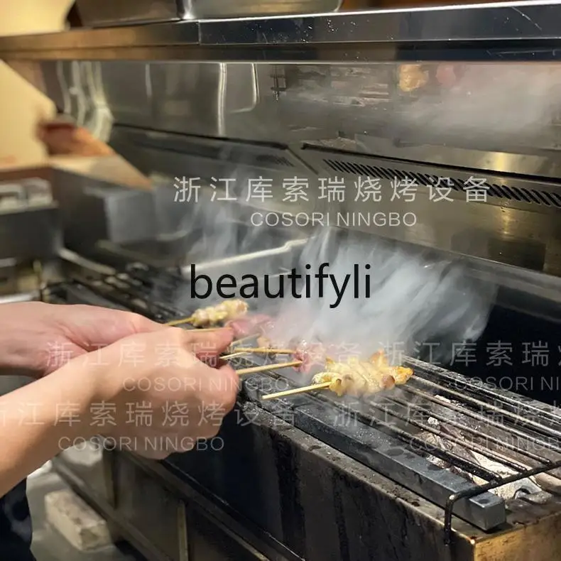 Kommerzielle Ausrüstung zum Braten von Vögeln, japanischer Holzkohlegrill, Holzkohle-Braten von Vögeln, Edelstahl-BBQ-Grill
