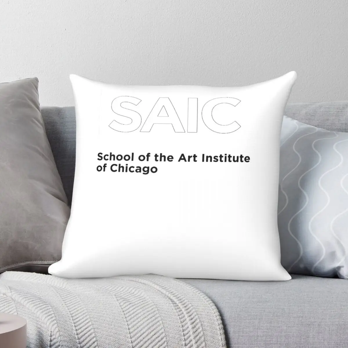 Art Institute Of Chicago SAIC Pillowcase Polyester Linen Velvet Printed Zip Decorative Bed Cushion Case 18