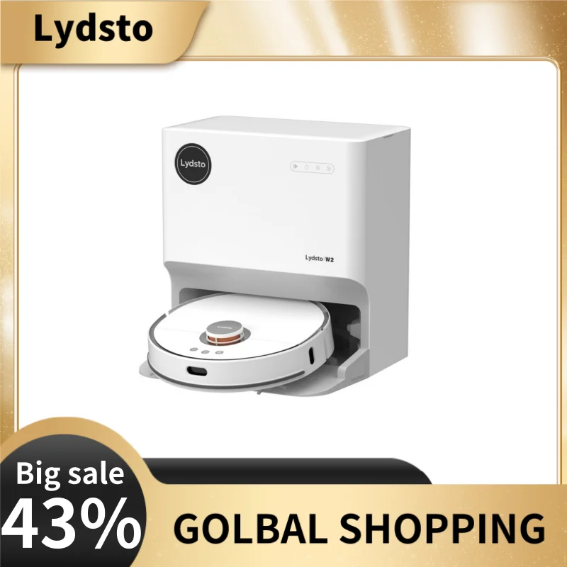 Original Lydsto W2 Auto Wash Wet and Dry Vacuum Cleaner,sweeping, Mopping, Drying and Dust Collecting Integrated Machine