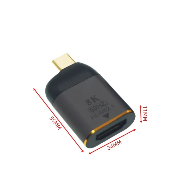 Conversor USB Tipo C para HDM1, Compatível com Mini DisplayPort, Adaptador DP para MacBook, Samsung HD, TV, Vídeo, 8K, 60Hz