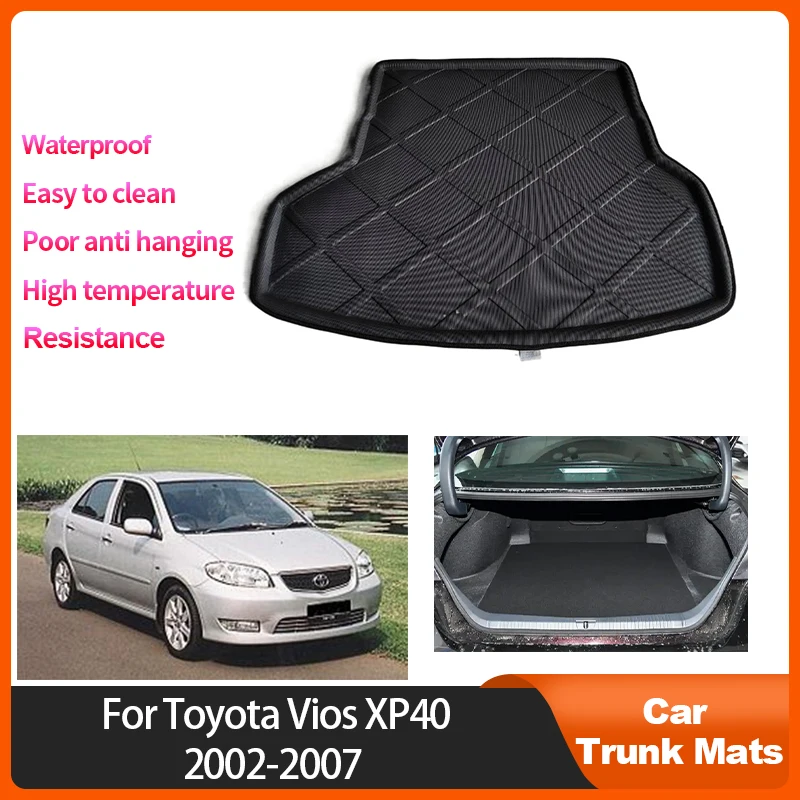 

Trunk Mats For Toyota Vios XP40 40 2002 2003 2004 2005 2006 2007 Accessories Waterproof EVA Material Trunk Storage Pad Anti-slip