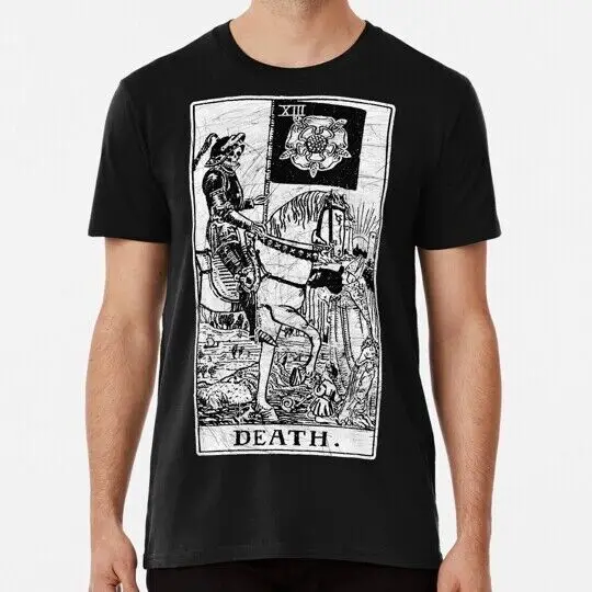 Death Tarot Card Major Arcana Fortune Telling Occult S-5XL Made in USA T-Shirt