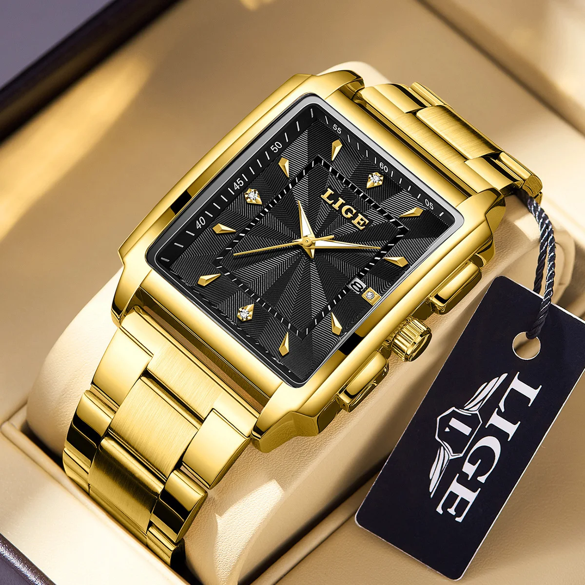 

LIGE Luxury Watches Men Waterproof Luminous Mens Watches Sport Stainless Steel Quartz Wristwatch Man Business Clock Reloj Hombre