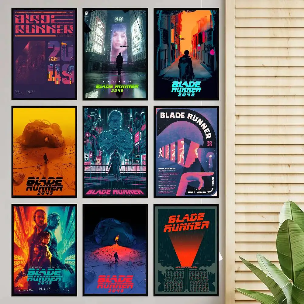 Blade Runner Classic Movie Poster Self-adhesive Art Room Entrance Restaurant Wall Decor Art Painting