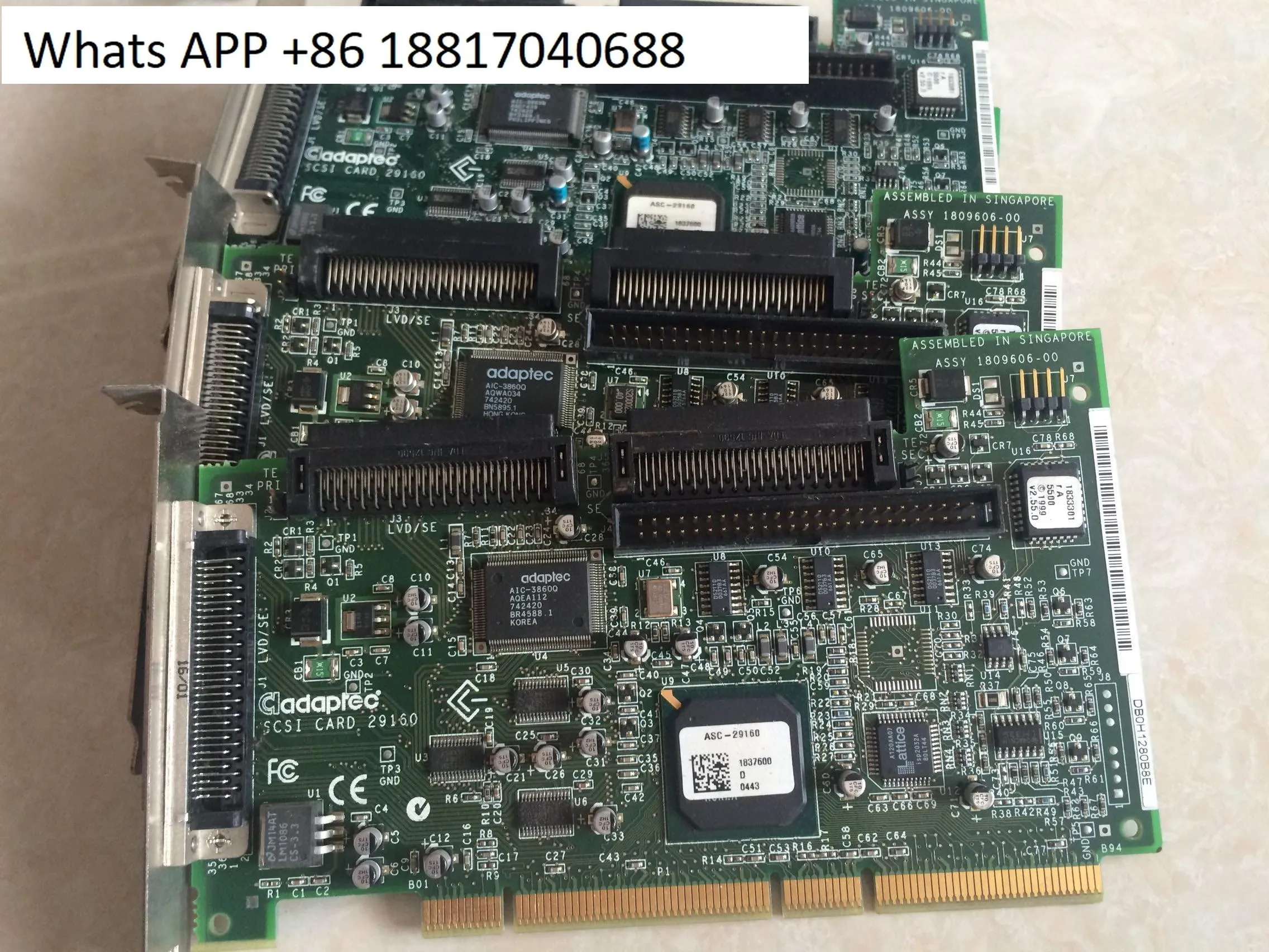 

29160N ASC-29160 160M dual-channel PCI SCSI card; supports WIN10,11,7