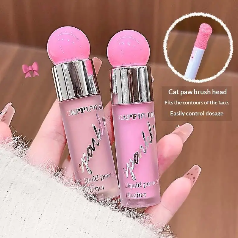 Cappuvini 2-Color Water Light Lip Gloss Silky Smooth Texture Highly Coloring Long-Lasting Makeup Lip Glaze