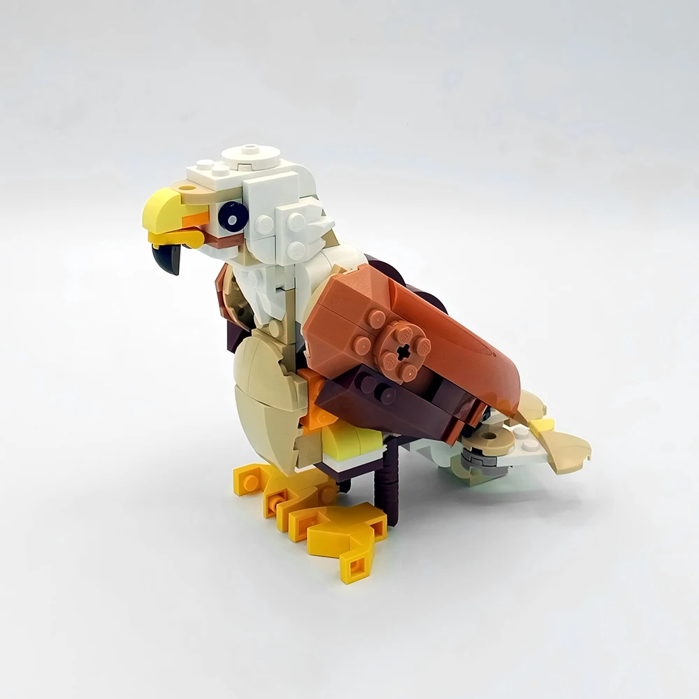 MOC Creative Animal Series Bald Eagle Model Building Blocks DIY Bee Playing Modular Technology Assembly Children's Toy Boy Gift