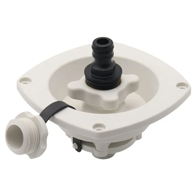 Ac29-RV City For Boat Water Fill Inlet Built-In Check Valve For Gravity Water Inlet Dish Marine Caravans