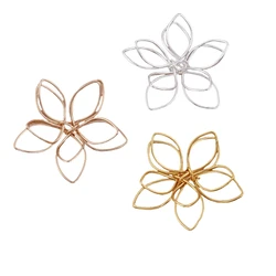 BoYuTe (50 Pieces/Lot) 20MM 35MM Metal Iron Wire Winding Flower Materials Handmade Diy Jewelry Findings Components