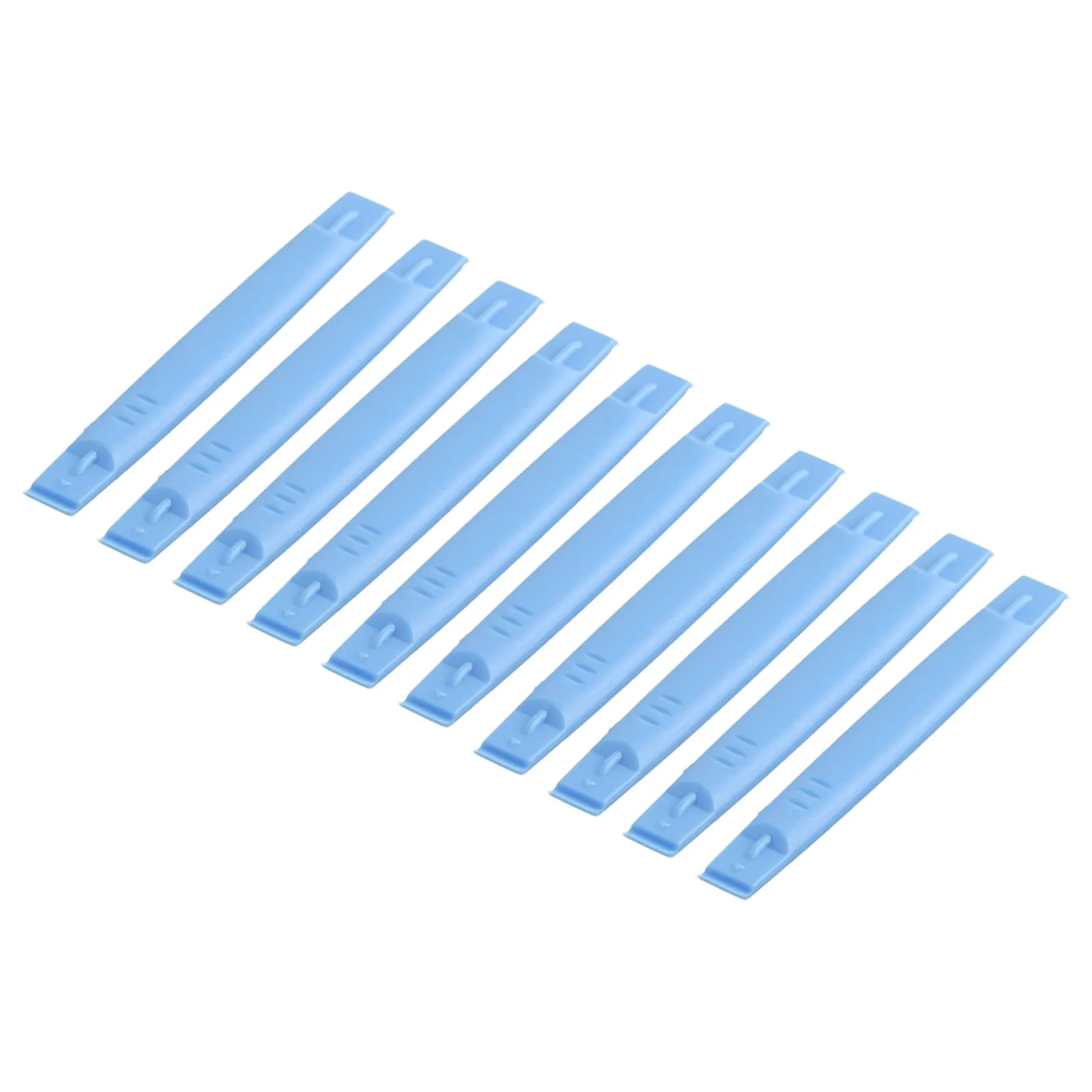 Ferramenta de abertura de plástico para reparar o telefone móvel, Pry Bar, Spudger, azul claro, 83mm, 10pcs