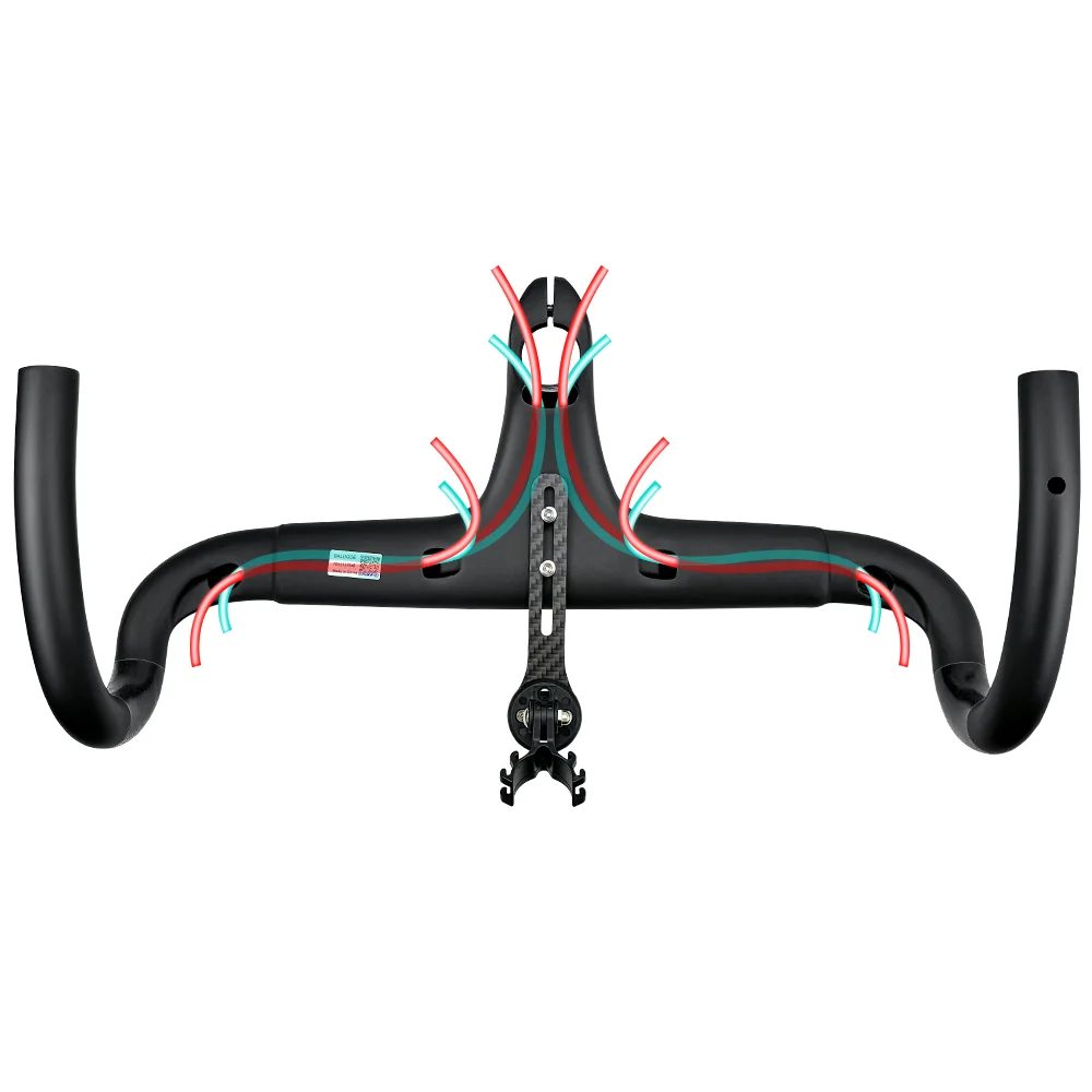 T800 Vollcarbon-BALUGOE Hochsteife Rennlenker mit integriertem Griff und verdecktem Innenraum für Straßenfahrzeuge, Code-Tischhalterung – Detail 4