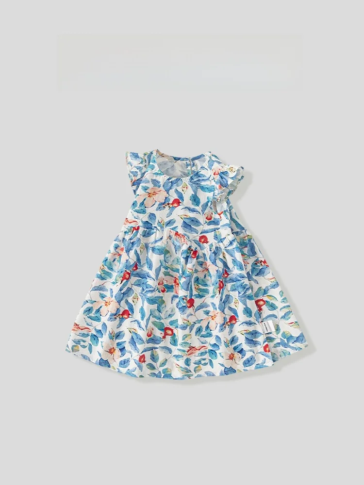abito-da-principessa-per-bambine-vestito-estivo-in-cotone-leggero-con-maniche-a-volant-vita-media-morbido-cotone-per-uso-quotidiano-vestito-midi-a-bassa-elasticita