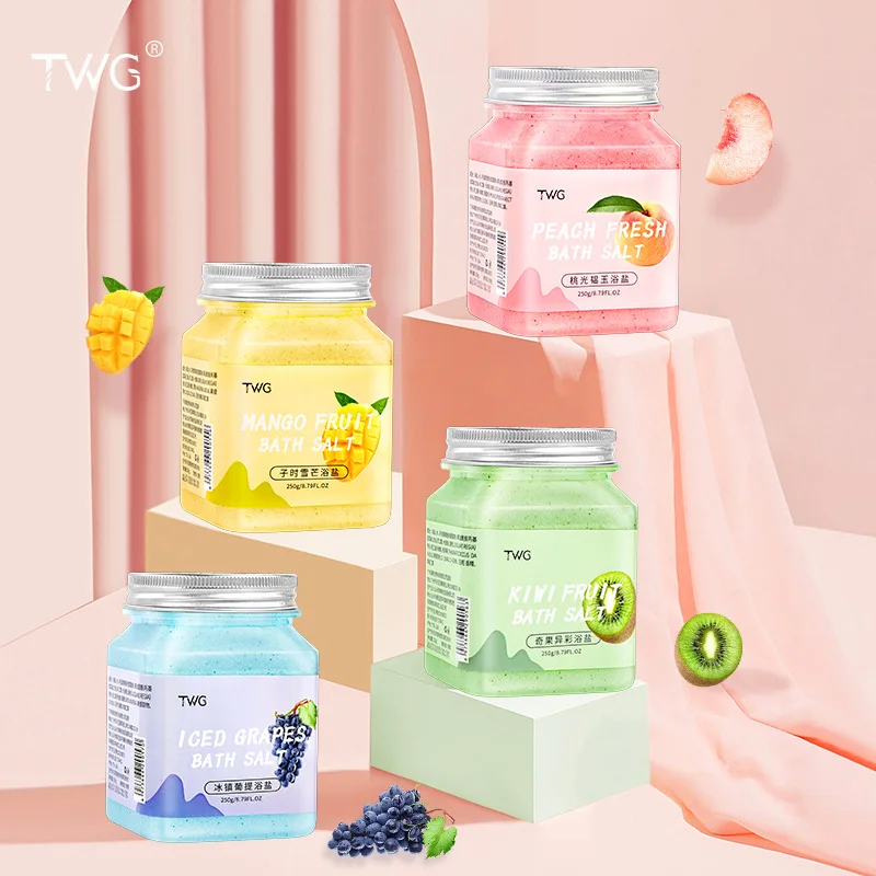 250G Exfoliating Body Scrub เกลืออาบน้ำ Body Scrub ฟรุ๊ตตี้เกลืออาบน้ำ Body Scrub Exfoliating Body Wash Fruity Bath เกลือ