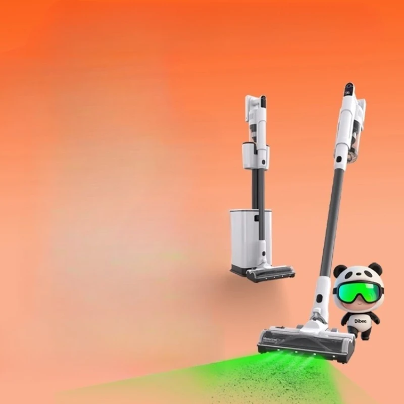 

Базовый пылесос для домашнего использования, беспроводной ручной пылесос с высоким всасыванием, светло-зеленый свет, сбор кошачьей шерсти