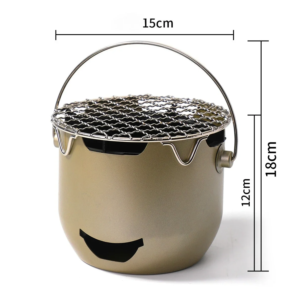 Mini Small Carbon Stove Outdoor Portable Household BBQ Stainless Steel Enclosure Stove Tea Olive Alcohol Korean Barbecue Stove view 5