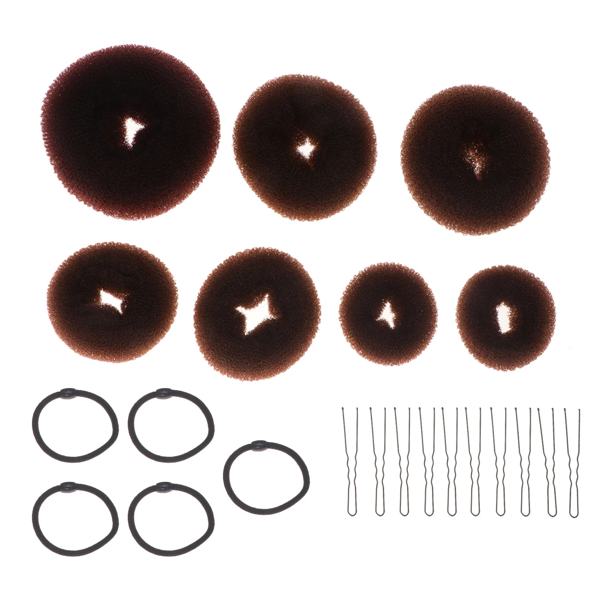 

22pcs Set Puff Clip Bun Maker Sets Donut Tools Braider for Styling Hair Updo Set Hair Updo Accessories