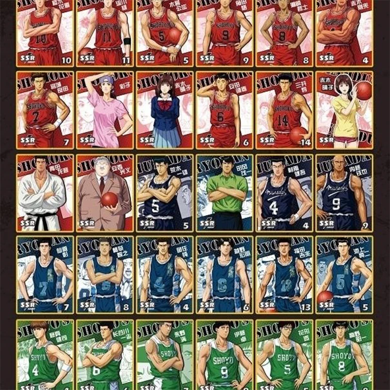 最初のスラムダンクバーニングカード、r時間、sakuragi、hanamichi、miyagi、ryota、珍しい収集、クリスマス、誕生日プレゼント玩具