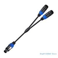 Durable Male to Dual Female Speaker Splitter Cable Speakon Adapter Cable Drop shipping