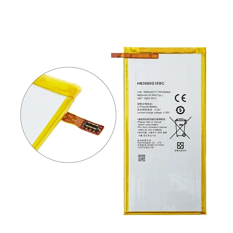 100% Orginal HB3080G1EBC/HB3080G1EBW Tablet 4800mAh Battery For Huawei Honor S8-701u Honor S8-701W Mediapad M1 8.0