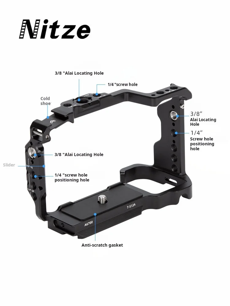 Nitze Photography Equipment Video Live Broadcast Sony A6700 Camera Full Frame Rabbit Cage T-S12B T-S12C T-S12D