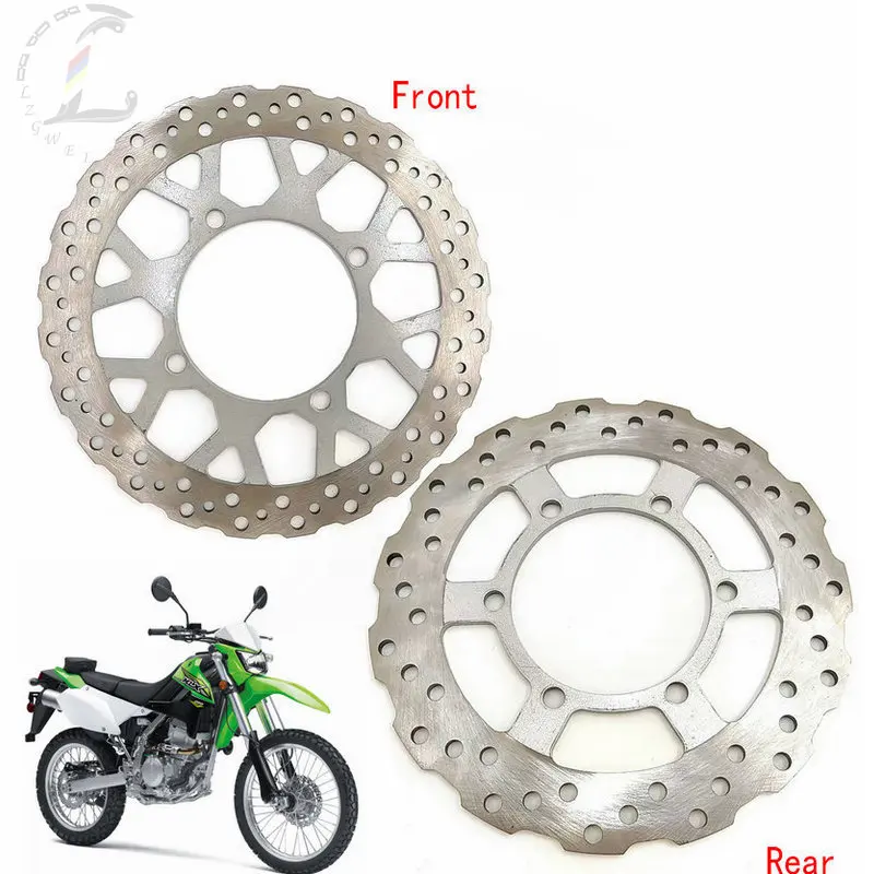 For Kawasaki KLX250S 2008-2020  2019 2018 Brake Disks Accessories Motorcycle Front Rear Brake Disc Rotor