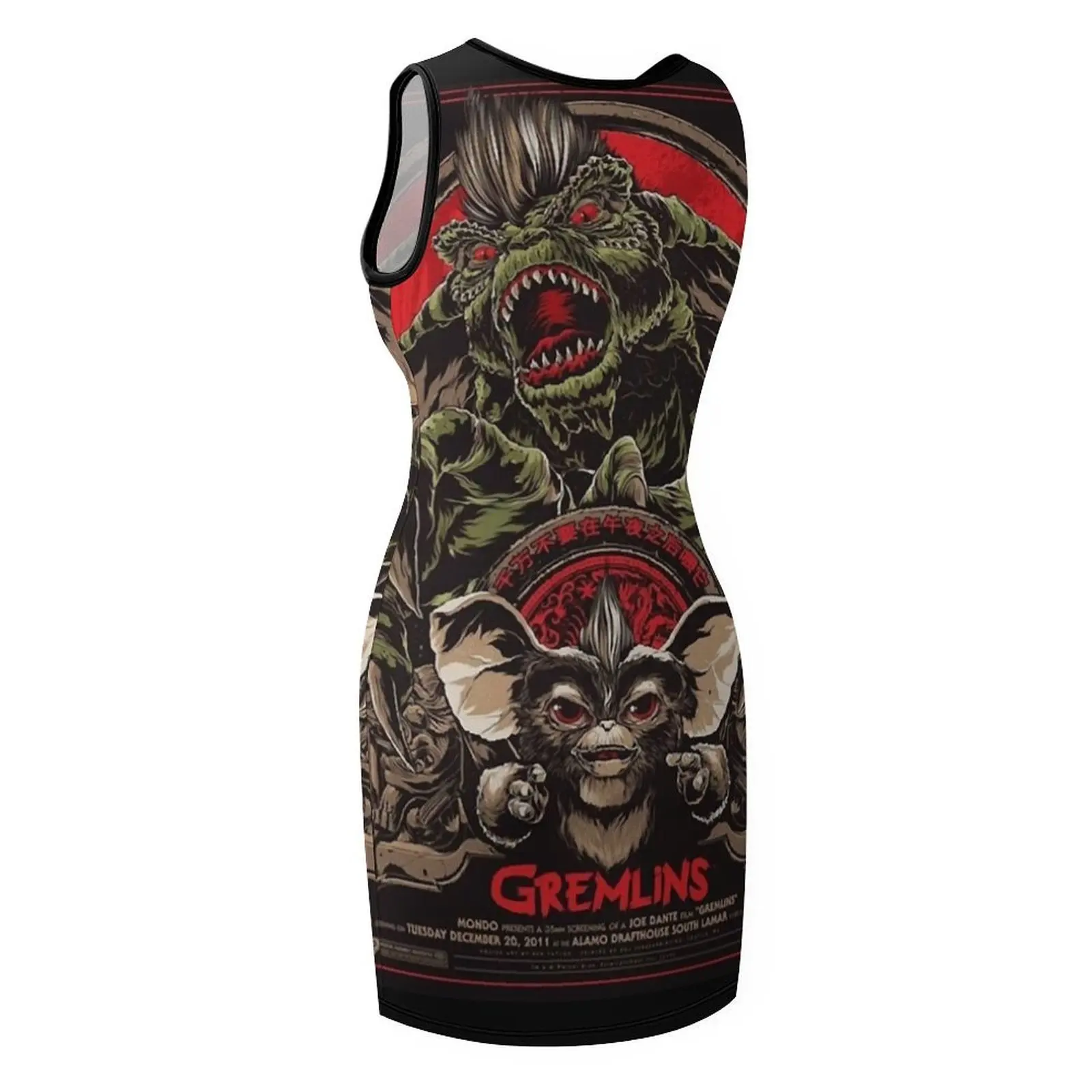 Gremlins (1984) ملصق كلاسيكي تي شيرت بدون أكمام فستان الشمس على الطراز الكوري فستان صيفي نسائي فساتين أعياد الميلاد للنساء