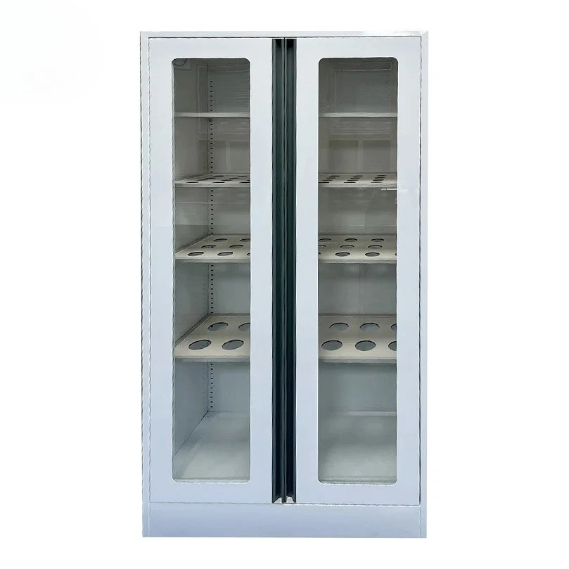 Armadio per navi interamente in acciaio in stile industriale moderno resistente chimicamente per applicazioni scolastiche per vetreria da laboratorio