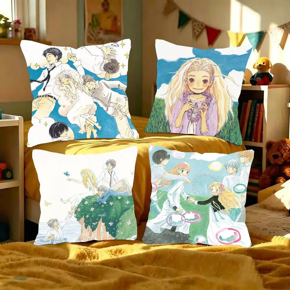 Honey And C-Clover ANIME Pillow Case Fashion Square Pillowcase Bedroom Sofa Room Ins Decoration Leisure