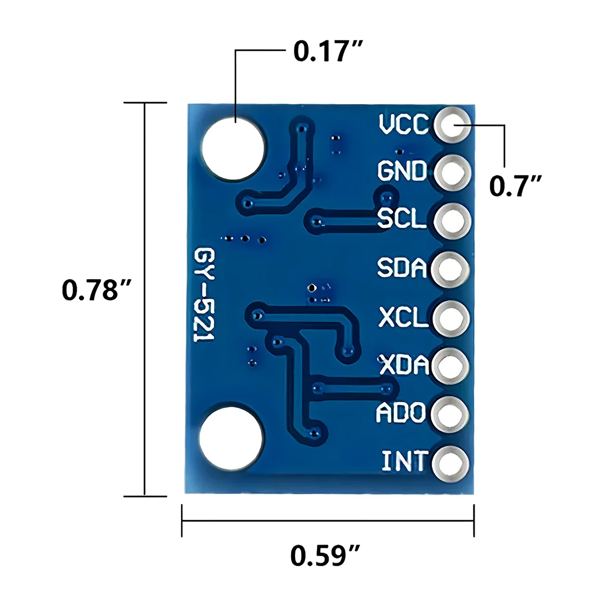 GY-521 MPU-6050 MPU6050 3 Axis Analog Gyroscope Sensors +3 Axis Accelerometer Module IIC I2C for Arduino Quadcopter Drone DC3-5V