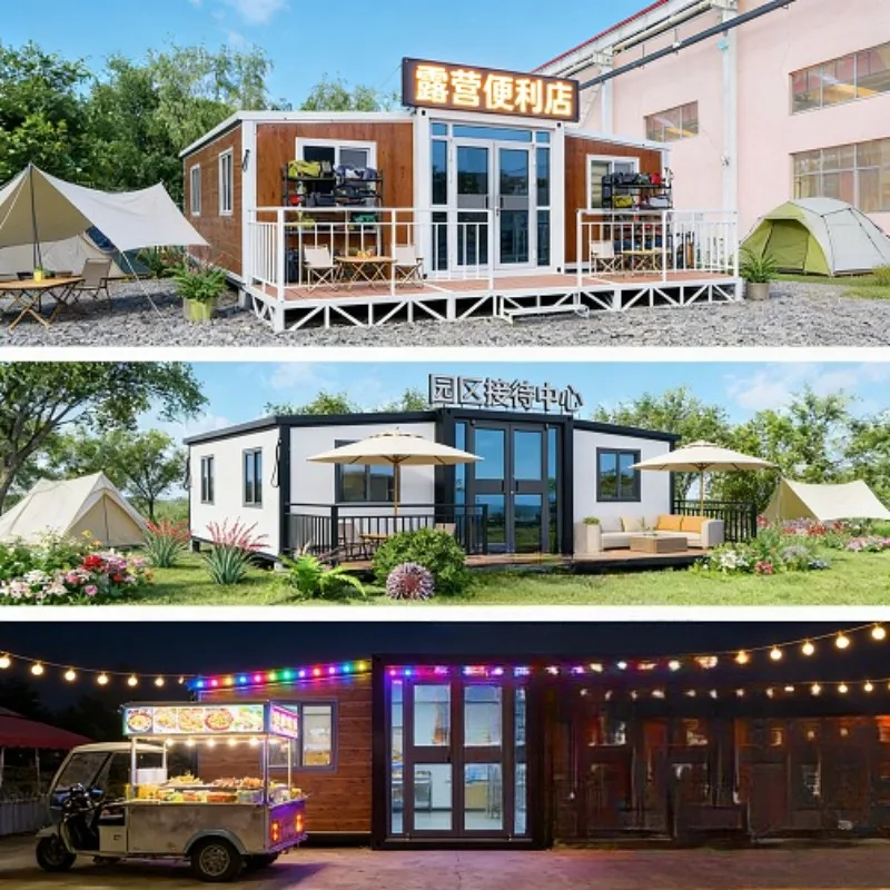 20ft Quickly Installation Z Folding Container House Prefab Foldable Tiny House Mobile Temporary Dormitory Container House