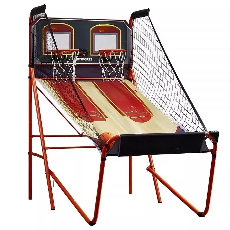 Double basketball machine Adult indoor electronic scoring basketball hoop Fitness entertainment shooting game Children's