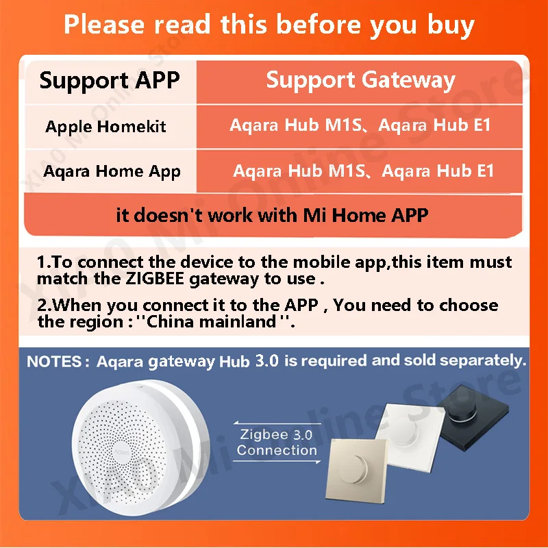 Aqara H1 مقبض التبديل الذكي التبديل اللاسلكي مفتاح الإضاءة مع زيجبي واي فاي دعم أبل Homekit App المنزل الذكي التحكم عن بعد